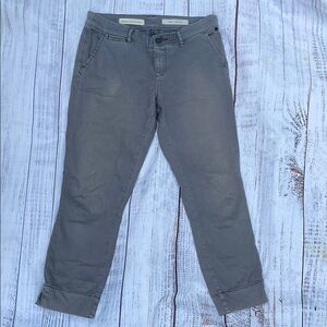 Pilcro and the Letterpress Gray Ankle Cropped Jeans
